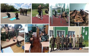 Юноши школы приняли участие в учебных военных сборах